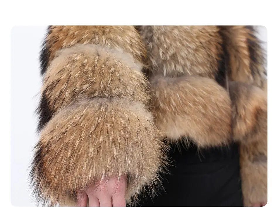 LOVEMI  Fur coat Lovemi -  Women's Fashionable Fox Fur Splicing Short Coat