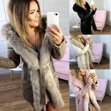 LOVEMI Fur coat Lovemi -  Women's slim coat
