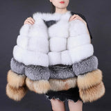 LOVEMI  Fur coat Picture color / S Lovemi -  Women's Fashionable New Fur Warm Coat