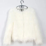 LOVEMI Fur coat White / 2XL Lovemi -  new autumn and winter foreign trade ladies fur coat