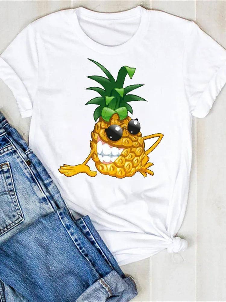 Graphic Pet Cartoon Tee-B6175S-1