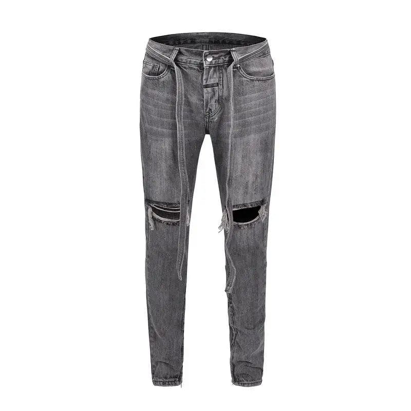 LOVEMI  Grey / 34 Lovemi -  Ribbon jeans