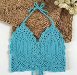 Hand crocheted bikini-Blue-1