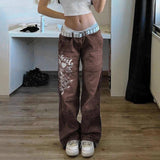 Harajuku Grunge Vintage Low Waisted Cargo Pants Aesthetics B / M-C-2