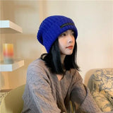 LOVEMI  Hats Blue Lovemi -  Hat Women's Autumn And Winter New Patch Net Red Big Head