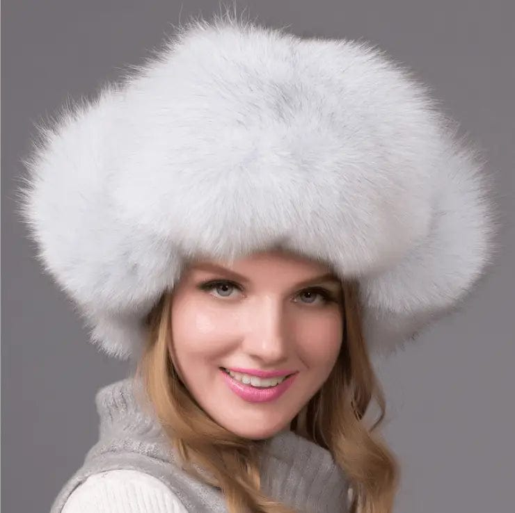LOVEMI  Hats BlueFox Lovemi -  Fur hat fox fur Leifeng women's hat