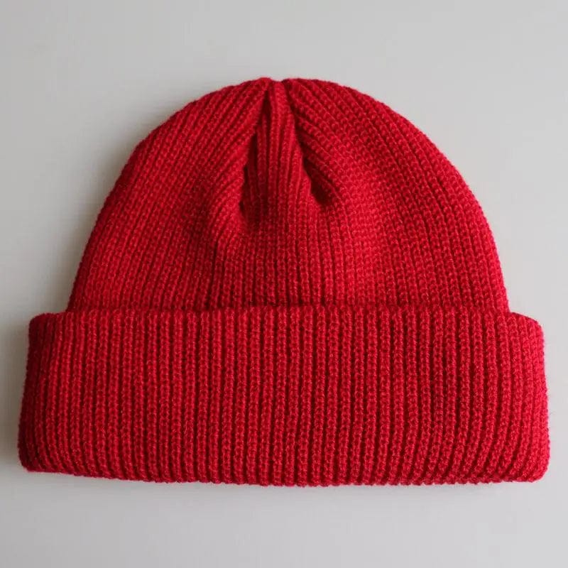 LOVEMI  Hats WineRed / adjustable Lovemi -  Knitted Woolen Cap Men And Women Melon Leather Cap