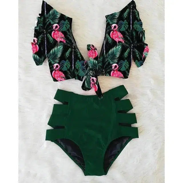 High waist bikini sexy 2-piece set-NA19508G2-7