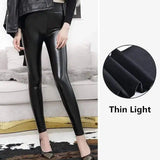 LOVEMI - Lovemi - High Waist Leather Leggings