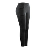 Hip pocket yoga pants-Dark grey-8