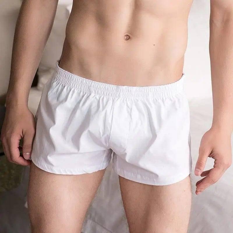 Home boxer track shorts-White-7