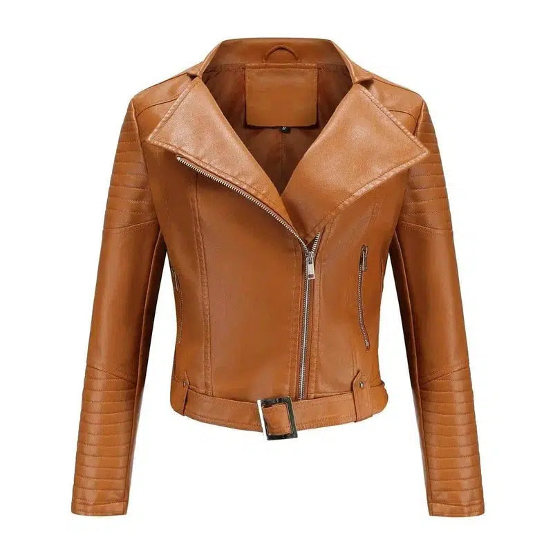 Hooded Fur Lining Coat Motorcycle-14