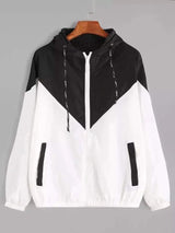 LOVEMI Hoodies 2XL / Black Lovemi -  Light Weighted Hooded Long Sleeve Jacket With Drawstring
