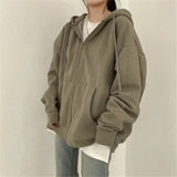 LOVEMI Hoodies Army Green / One size Lovemi -  Women's Loose Mid-Length Plus Fleece Hooded Jacket