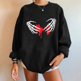 LOVEMI Hoodies Black / B / S Lovemi -  Halloween Long-sleeved Spot Ouma Plus Cashmere Sweater