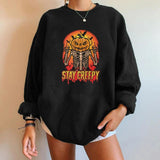 LOVEMI Hoodies Black / E / S Lovemi -  Halloween Long-sleeved Spot Ouma Plus Cashmere Sweater