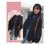 LOVEMI Hoodies Black Lovemi -  Harajuku bf wind sweater female new student Korean version