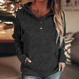 LOVEMI Hoodies Black / S Lovemi -  Pure Color Hooded Sweater