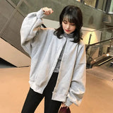 LOVEMI Hoodies Gray Lovemi -  Harajuku bf wind sweater female new student Korean version
