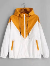 LOVEMI Hoodies L / Yellow Lovemi -  Light Weighted Hooded Long Sleeve Jacket With Drawstring