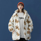 LOVEMI  Hoodies Lovemi -  Lamb fur bear cotton coat