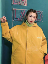 LOVEMI Hoodies Yellow / M Lovemi -  Long cotton coat