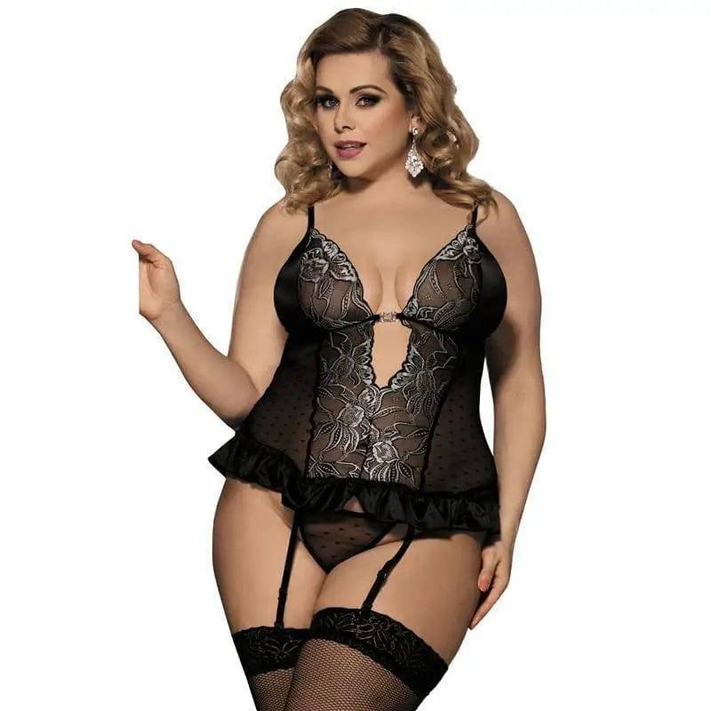 Hot For Women Transparent Crocheted Lenceria Lingerie-2