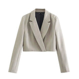 LOVEMI Jackets Beige / XS Lovemi -  Fashion Short Slim Slimming Casual Suit Jacket