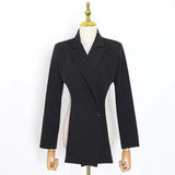 LOVEMI Jackets Black / L Lovemi -  Niche design black suit jacket