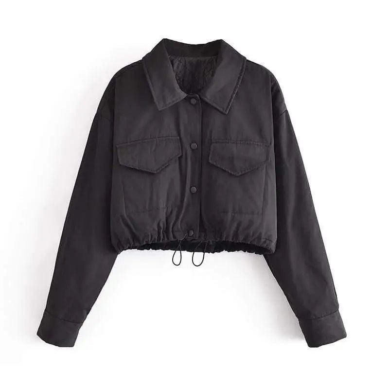 LOVEMI Jackets Black / L Lovemi -  Summer Padded Jacket Short Coat