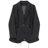 LOVEMI Jackets Black / S Lovemi -  Temperament suit jacket