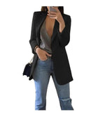 LOVEMI Jackets Black / XL Lovemi -  Long sleeve solid color cardigan
