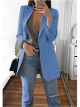 LOVEMI Jackets Blue / 2XL Lovemi -  Long sleeve solid color cardigan