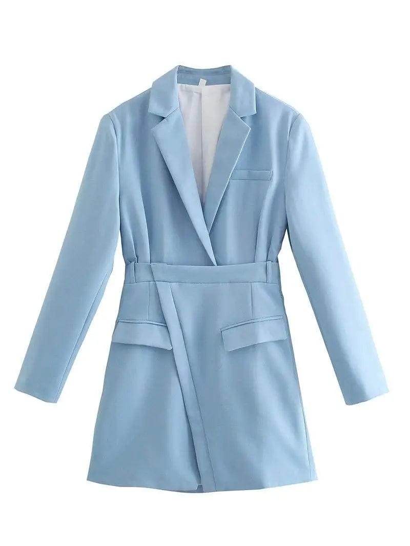LOVEMI Jackets Blue / L Lovemi -  Fashionable Temperament Long-sleeved Suit Casual Dress