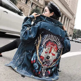 LOVEMI Jackets Blue / M Lovemi -  Fond Beauty Ripped Denim Jacket