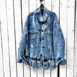 LOVEMI Jackets Blue / S Lovemi -  Loose Denim Jacket Women Spring And Autumn Lapel