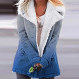 LOVEMI  Jackets Blue / S Lovemi -  Women's Gradual Color Cotton Padded Clothes