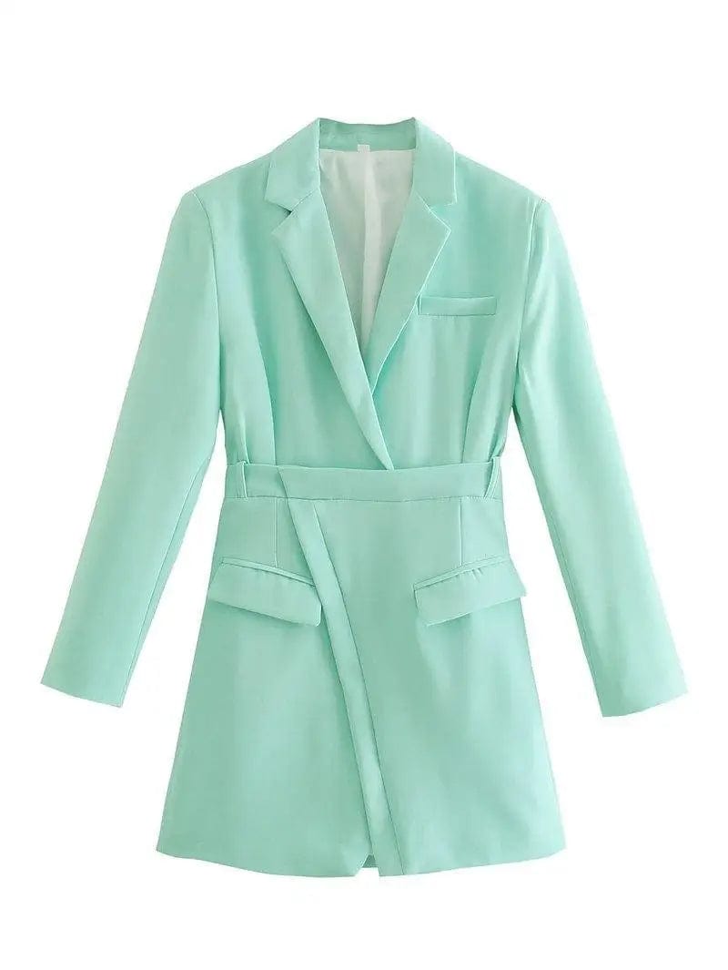 LOVEMI Jackets Green / L Lovemi -  Fashionable Temperament Long-sleeved Suit Casual Dress