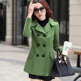 LOVEMI Jackets Green / M Lovemi -  Ladies Autumn Casual Woolen Coat
