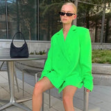 LOVEMI Jackets Green / S Lovemi -  Loose Long-sleeved Retro Casual Suit Jacket Women's French