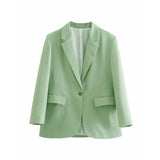 LOVEMI Jackets Green / S Lovemi -  OL Fashion Mid-length Casual Suit
