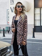 LOVEMI Jackets Leopard / L Lovemi -  Leopard Print Small Suit One Button Single Layer Bagless