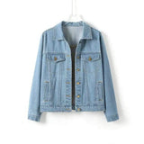 LOVEMI Jackets Light Blue / M Lovemi -  Foreign Trade Ladies Loose Denim Jacket
