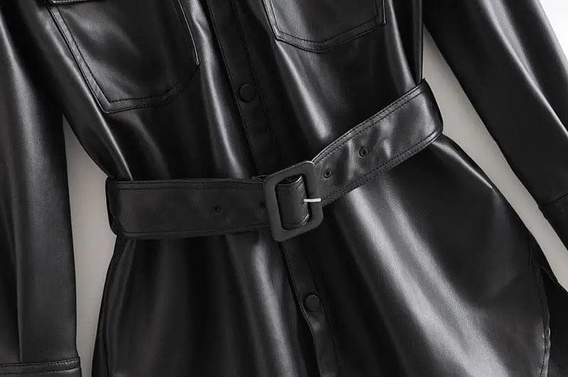 LOVEMI  Jackets Lovemi -  Medium and long PU leather top