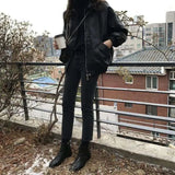 LOVEMI  Jackets Lovemi -  Short Korean Style Loose Student Plus Size Slimming Jacket