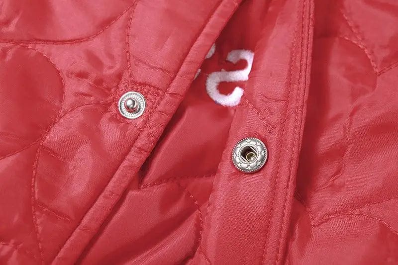 LOVEMI  Jackets Lovemi -  Women's Fashion Letters Embroidered Short Slim Cotton Jacket