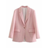 LOVEMI Jackets Pink / S Lovemi -  OL Fashion Mid-length Casual Suit