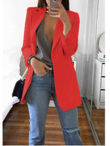 LOVEMI Jackets Red / 3XL Lovemi -  Long sleeve solid color cardigan