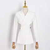 LOVEMI Jackets White / M Lovemi -  Niche design black suit jacket