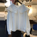 LOVEMI Jackets White / S Lovemi -  Women'S Loose Lace Stitching Bottoming Long-Sleeved Shirt